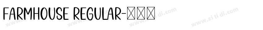 FARMHOUSE REGULAR字体转换